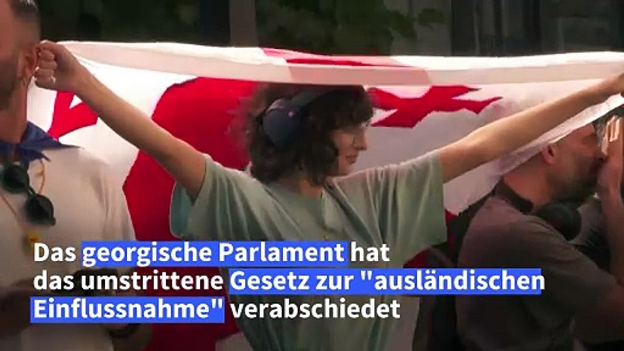 Georgiens Parlament verabschiedet Gesetz zur 'ausländischen Einflussnahme'