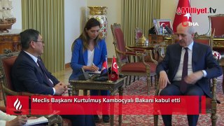 Meclis Başkanı Kurtulmuş Kamboçyalı Bakanı kabul etti