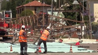 Roma, iniziata la demolizione di tralicci nel quartiere Trullo