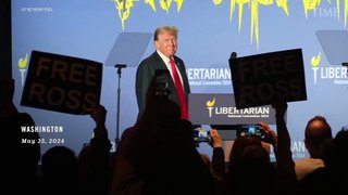 Watch Trump’s Reaction to Being Repeatedly Booed During Libertarian Convention Speech