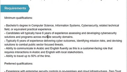 Cloud Security Architect, Mandiant, Cloud and Infrastructure Google UAE