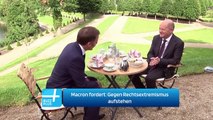 Macron fordert: Gegen Rechtsextremismus aufstehen