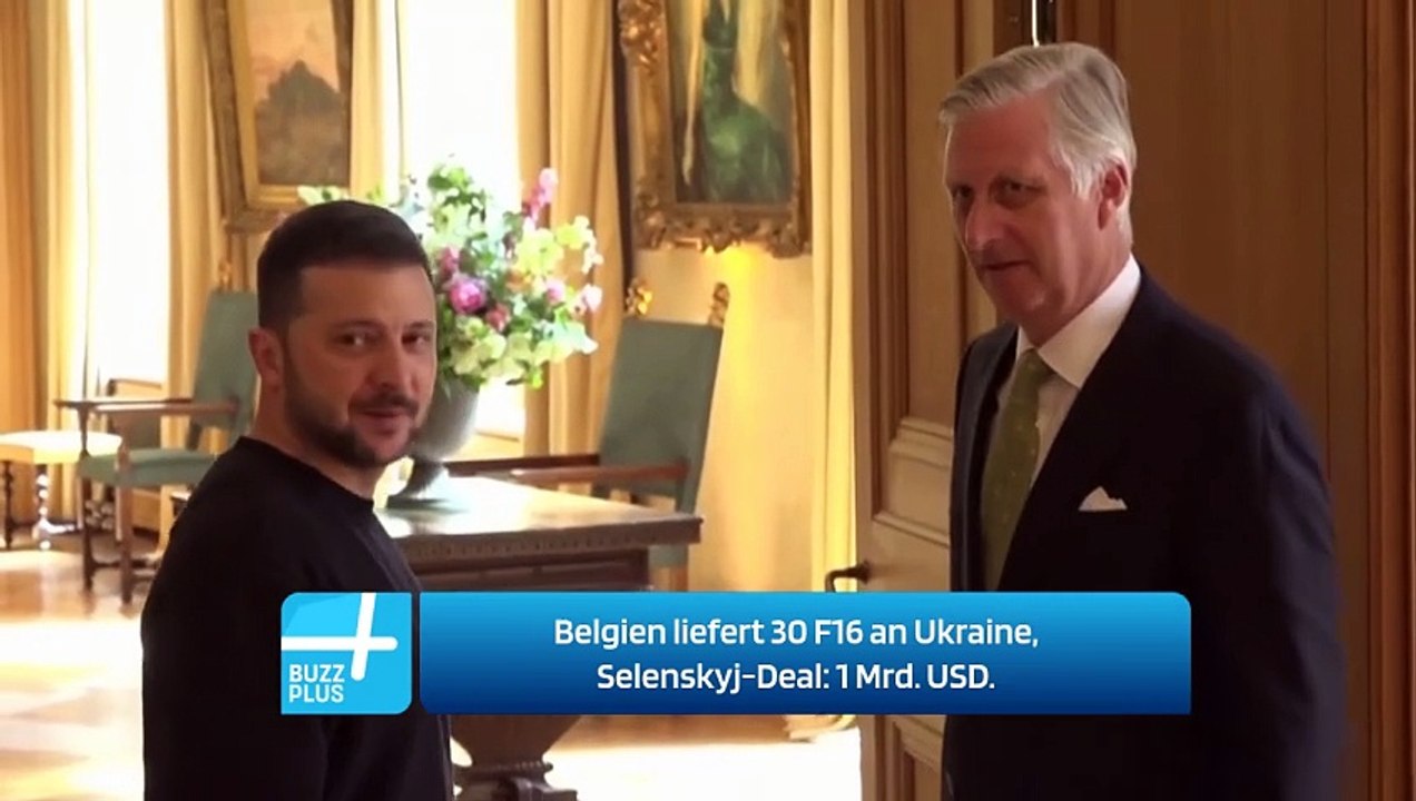 Belgien liefert 30 F16 an Ukraine, Selenskyj-Deal: 1 Mrd. USD.