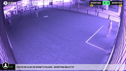 Faute de Alec de Bonet d'Oléon - SPORTING BELETTE