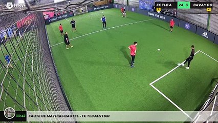 Faute de Mathias DAUTEL - FC TLB ALSTOM