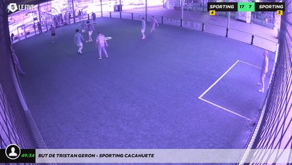 But de Tristan Geron - SPORTING CACAHUETE