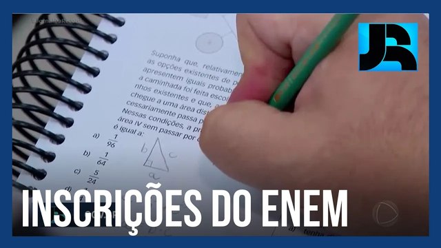 Inscrições para o Enem são abertas e vão até 7 de junho