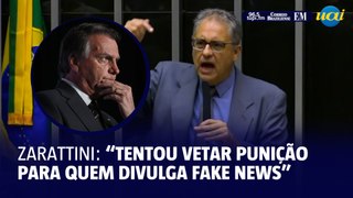 Zarattini sobre ação de Bolsonaro: “Tentou vetar punição para quem divulga fake news”