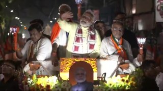 মেগা রোড শোয়ে Modi-র সঙ্গে এক ফ্রেমে প্রার্থী তাপস রায়, বিরল দৃশ্যের সাক্ষী উত্তর কলকাতা