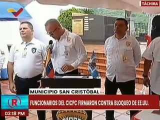Táchira | Funcionarios del CICPC rechazan las medidas coercitivas unilaterales contra Venezuela
