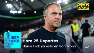 Hansi Flick ya está en Barcelona