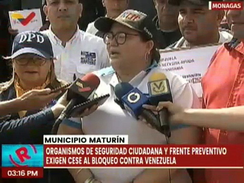 Monagas | Organismos de seguridad exigen el levantamiento de las sanciones impuestas por EE.UU.