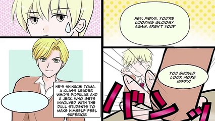 A dull student who pretended to be incompetent got involved by a popular kid