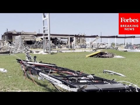 Residents Deal With The Aftermath Of A Devastating Tornado That Tore Through Valley View, Texas