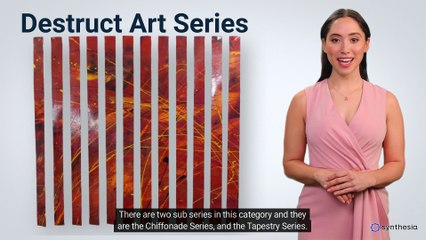 Abstract Painting Destruct Art Series