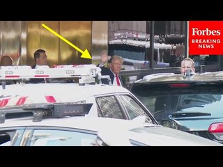 BREAKING NEWS: Former President Trump Leaves Trump Tower For NYC Hush Money Trial