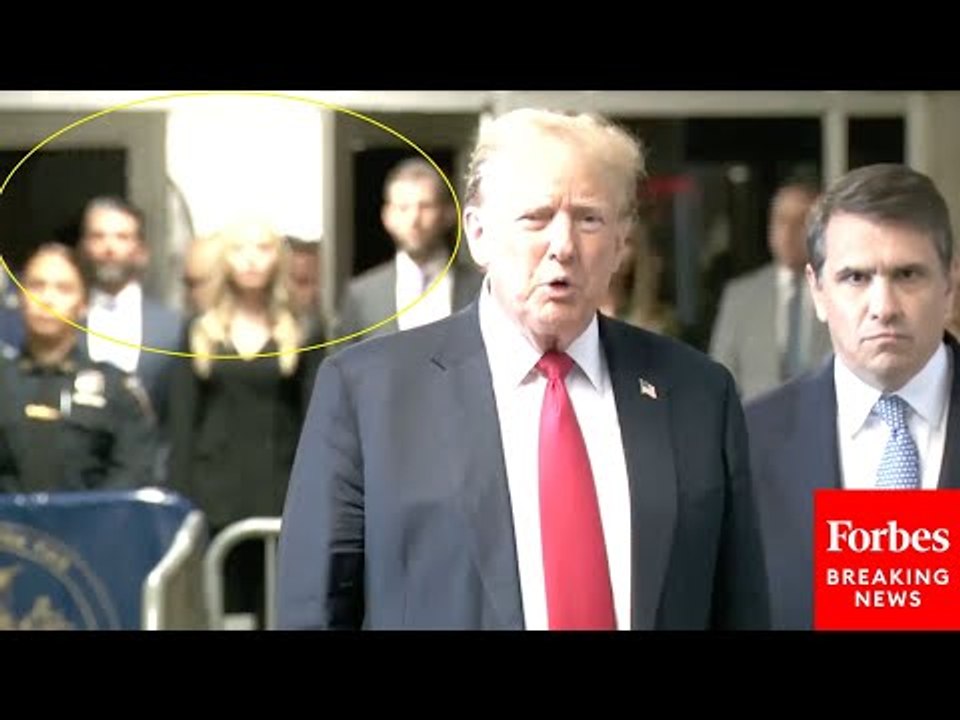 BREAKING: Trump—Flanked By Sons Donald Jr. & Er...