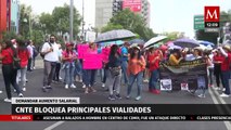 Caos vial en CdMx por marchas y bloqueos simultáneos de la CNTE