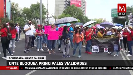 Caos vial en CdMx por marchas y bloqueos simultáneos de la CNTE