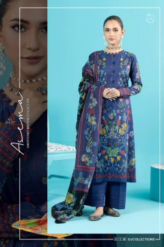 ASEMA By GJ FASHION Lawn Printed BROSHA Shirt Printed Pure Voil Lawn Duppta & Cambric Cotton Trouser
