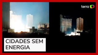 Subestação de energia explode e causa apagão em cidades de SC