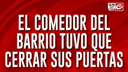 Comedor tuvo que cerrar sus puertas: no llegan a pagar el alquiler ni reciben alimentos