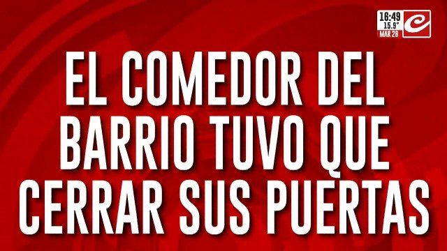 Comedor tuvo que cerrar sus puertas: no llegan a pagar el alquiler ni reciben alimentos