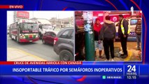 Conductores denuncian insoportable tráfico en La Victoria por semáforos inoperativos