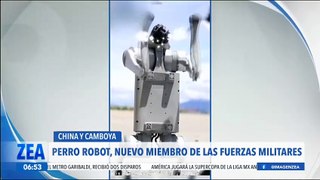 Perro robot es miembro de las fuerzas militares en Camboya