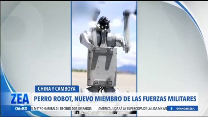 Download Video: Perro robot es miembro de las fuerzas militares en Camboya