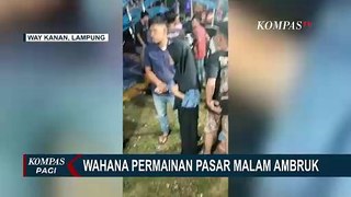 Pengunjung Rekam Detik-Detik Wahana Pasar Malam di Lampung Ambruk!