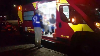 Acidente entre Kombi e motocicleta deixa homem ferido no Alto Alegre