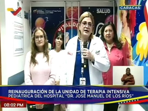 Gobierno Nacional reinaugura unidad de terapia intensiva en el Hospital de Niños J.M. de los Ríos