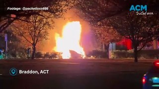 Cars torched in Braddon