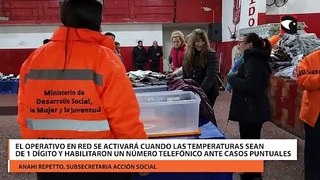 El Operativo en Red se activará cuando las temperaturas sean de 1 dígito y ante la presencia de personas que necesiten asistencia pueden comunicarse al 3765-021286