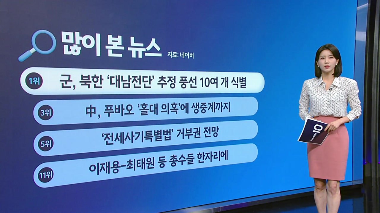 대남전단 /푸바오 / 박훈 / 김호중 팬 [앵커리포트] / YTN