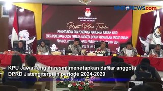 KPU Tetapkan 120 Caleg Terpilih DPRD Jawa Tengah, PDIP Raih Kursi Terbanyak
