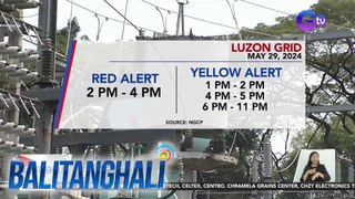 Red alert ulit ang Luzon grid sa piling oras ngayong Miyerkules | BT