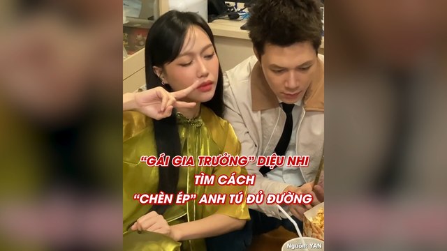 Diệu Nhi quen thói gia trưởng với Anh Tú, ly nước bên cạnh cũng phải nhờ lấy
