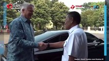 Menhan Prabowo Terima Kunjungan Menko Airlangga dan Sekjen OECD di Kemhan