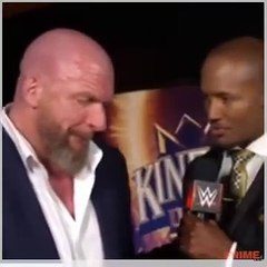 Triple H talk about Randy vs Gunther at king  and Queen 