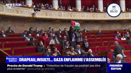 Drapeau palestinien brandi à l'Assemblée: le récit d'une journée sous tension dans l'hémicycle