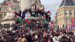 Paris : des milliers de pro-palestiniens rassemblés pour une deuxième journée de manifestation