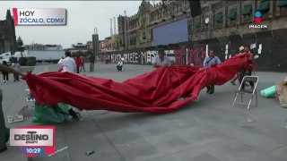 Plantón de la CNTE se reubicará para no interferir en el mitin de Sheinbaum en el Zócalo