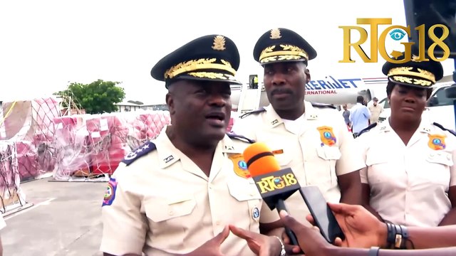 Polis Nasyonal Dayiti resevwa plizyè materyèl ak ekipman nan kad yon fon plizyè patnè entènasyonal.