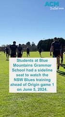 NSW Blues training at Blue Mountains Grammar School