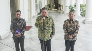 Airlangga Beberkan Hasil Pertemuan Jokowi dan Sekjen OECD di Bogor