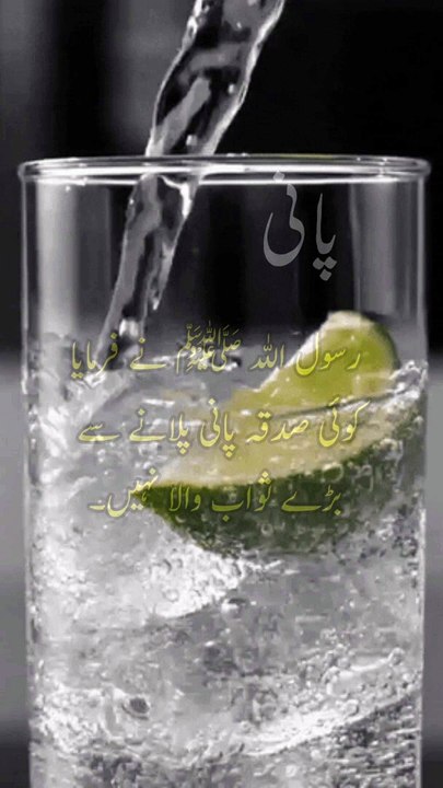 Pani l Rasool Allah Ne Farmaya l Sab Se Bara Sadqa l #nabinefarmaya #hadees