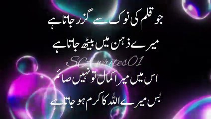 Wafa Karne walon ko mitti mein rol daty Hain l #poetry #sawrites