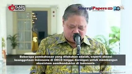 Airlangga Hartarto Kabarkan Hasil Pertemuan Jokowi Dengan Sekjen OECD Di Bogor
